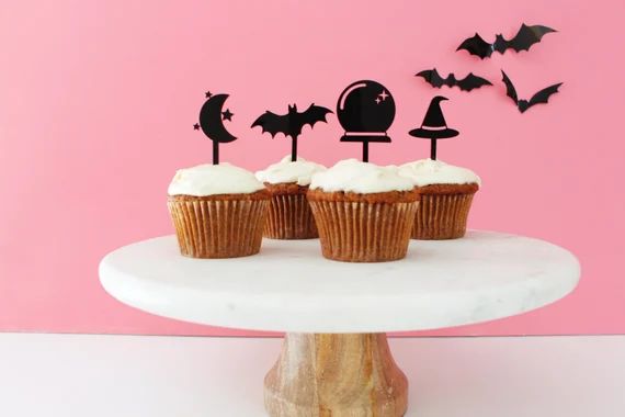 Halloween Treat Toppers Cupcake Toppers Halloween Party - Etsy | Etsy (US)