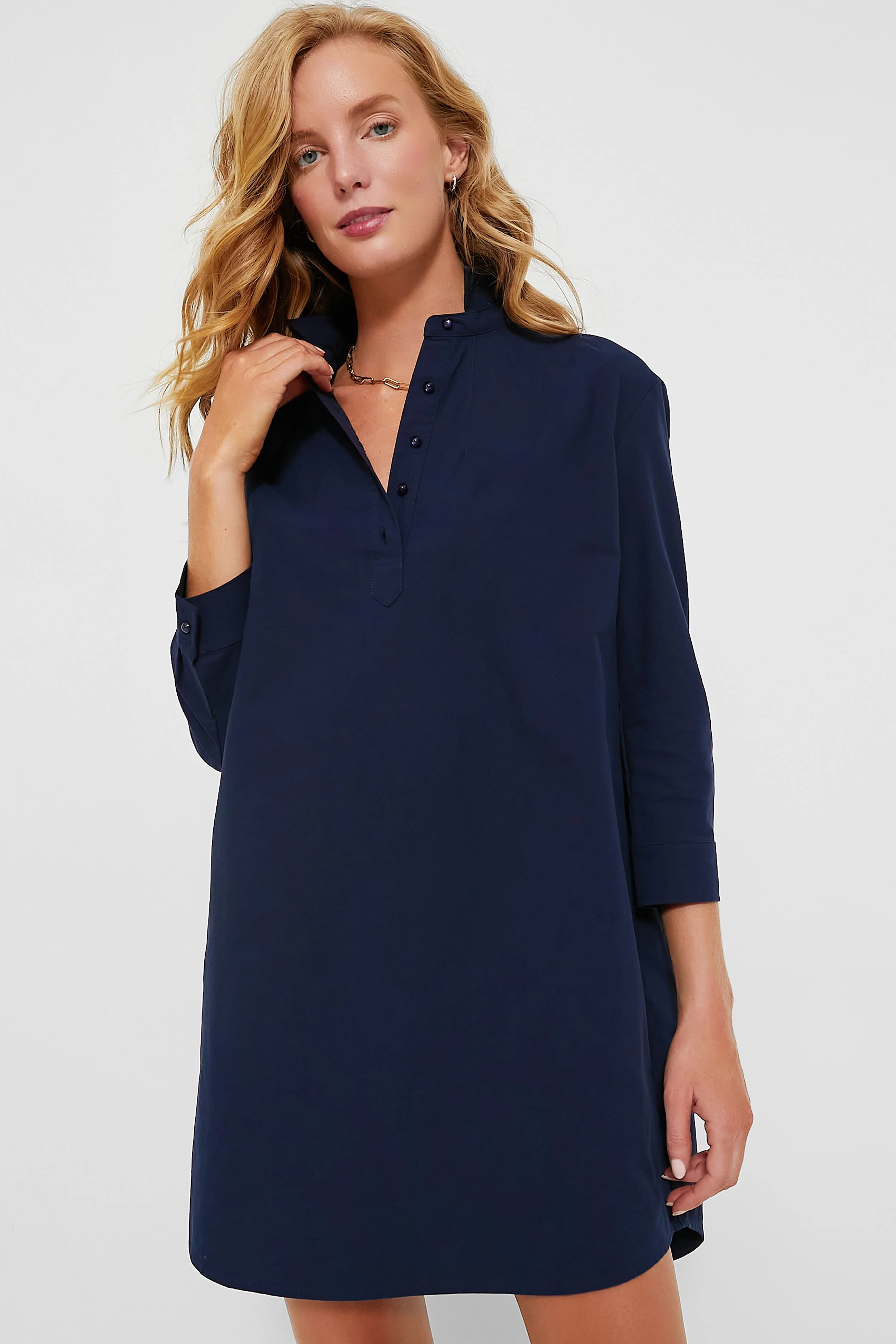 French Navy Polly Dress | Tuckernuck (US)