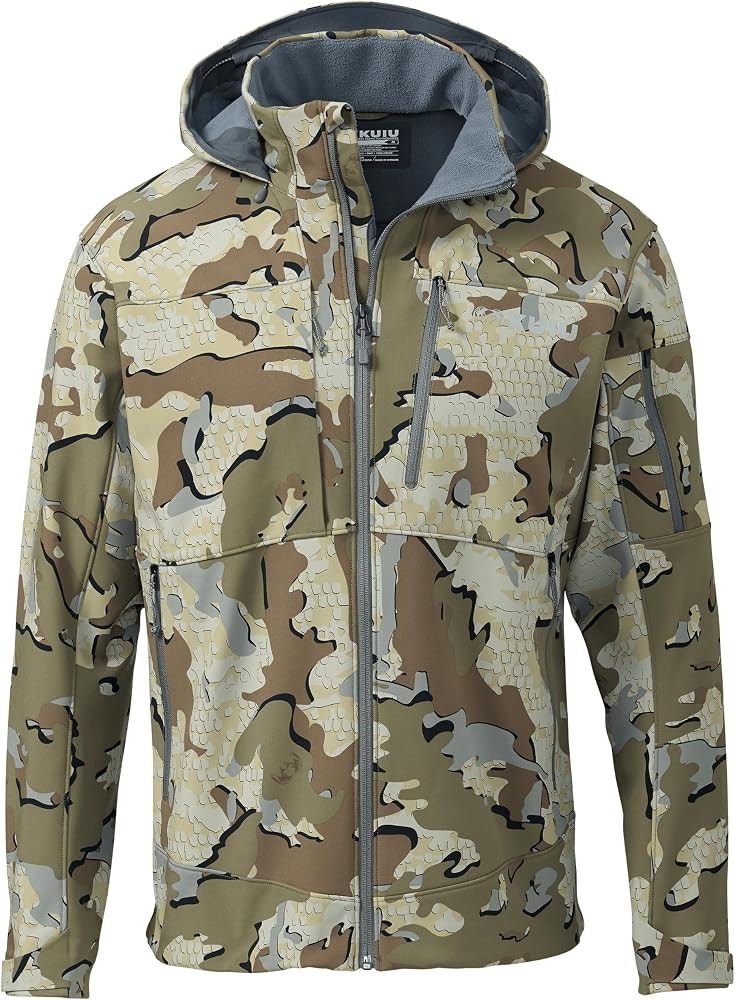 KUIU Guide PRO Hooded Soft Shell Hunting Jacket, Wind & Water Resistant | Amazon (US)