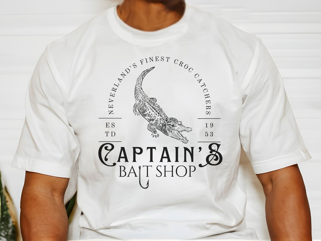 Subtle Disney Inspired Peter Pan Captain Hook Bella Canvas Shirt, Captain's Bait Shop, Manly Disn... | Etsy (US)