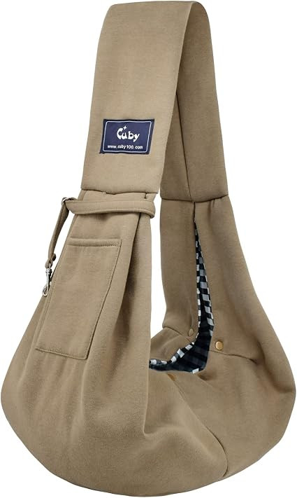 CUBY Dog and Cat Sling Carrier - Hands Free Reversible Pet Papoose Bag - Soft Pouch and Tote Desi... | Amazon (US)