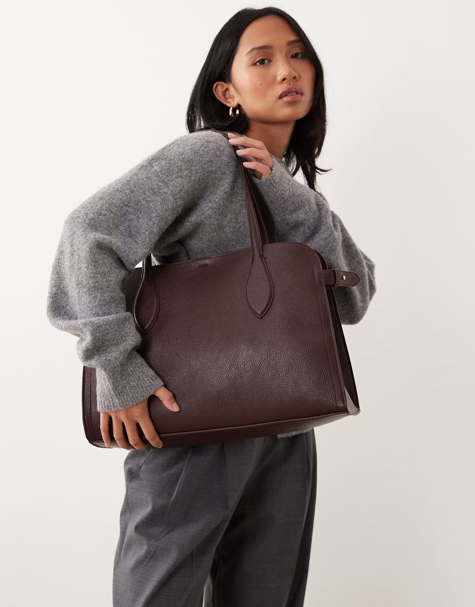 Mango classic city bag in cherry red | ASOS | ASOS (Global)
