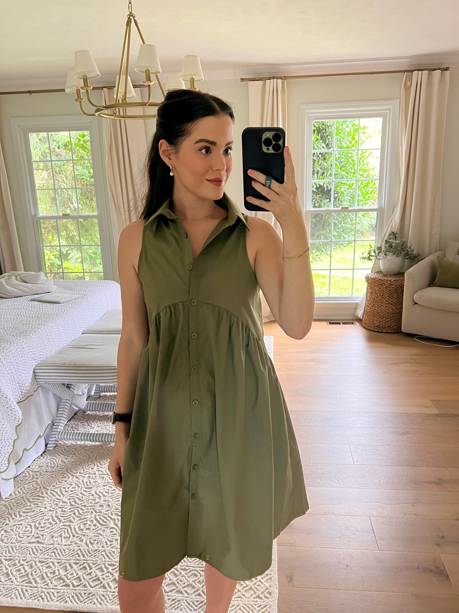 Amazon shirt dress 🌿 this is the army green color. I’m in a small 

#LTKunder100 #LTKunder50