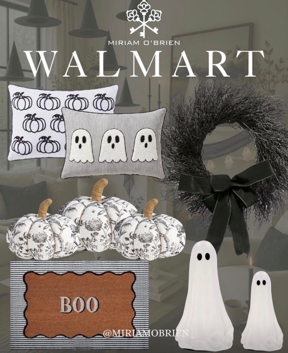 For the Halloween lovers who prefer pretty over spooky. 🖤👻 These Walmart finds are giving classic, moody, and slightly spooky without taking over your home.
The ghost wreaths, pumpkins, pillows, and black accents are SO good for creating a sophisticated Halloween look.
🛍️ Shop the finds through my LTK!
Follow @miriamobrien on Instagram & TikTok for more home décor inspiration.
#LTKHome #LTKFinds #WalmartFinds #WalmartHome #WalmartDecor #HalloweenDecor #HalloweenHome #HalloweenFinds #HalloweenInspiration #HalloweenDecorating #SpookySeason #FallDecor #FallHomeDecor #GhostDecor #PumpkinDecor #HomeDecor #HomeInspiration #MoodyHome #HomeStyling #SeasonalDecor

#LTKOver40 #LTKHome #LTKSeasonal