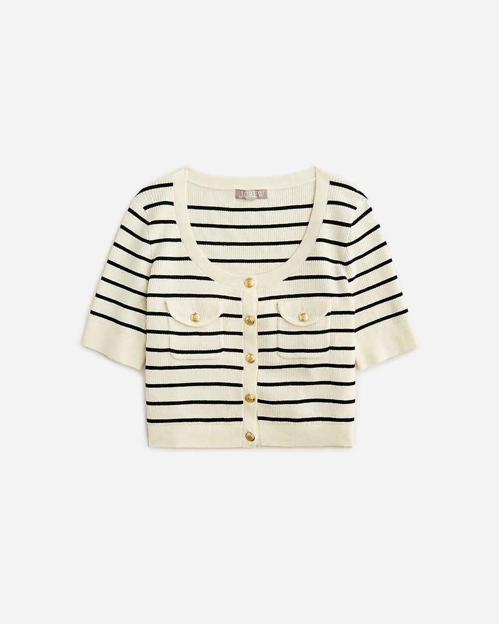 Button-up sweater-tee in stripe | J. Crew US
