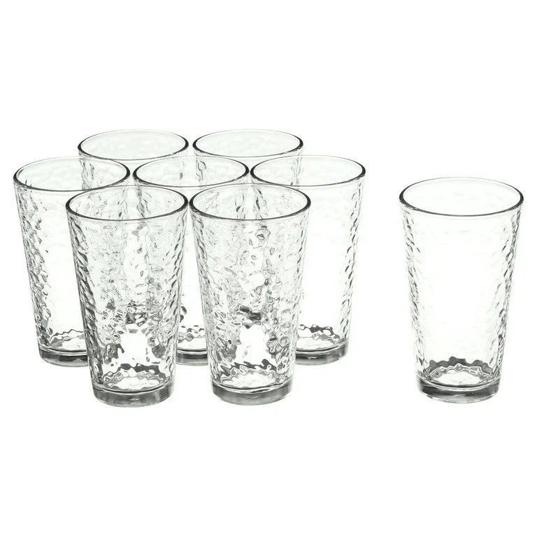 Libbey Vintage Frost Glass Drinkware Set, 16.2 oz, 8-Piece | Walmart (US)