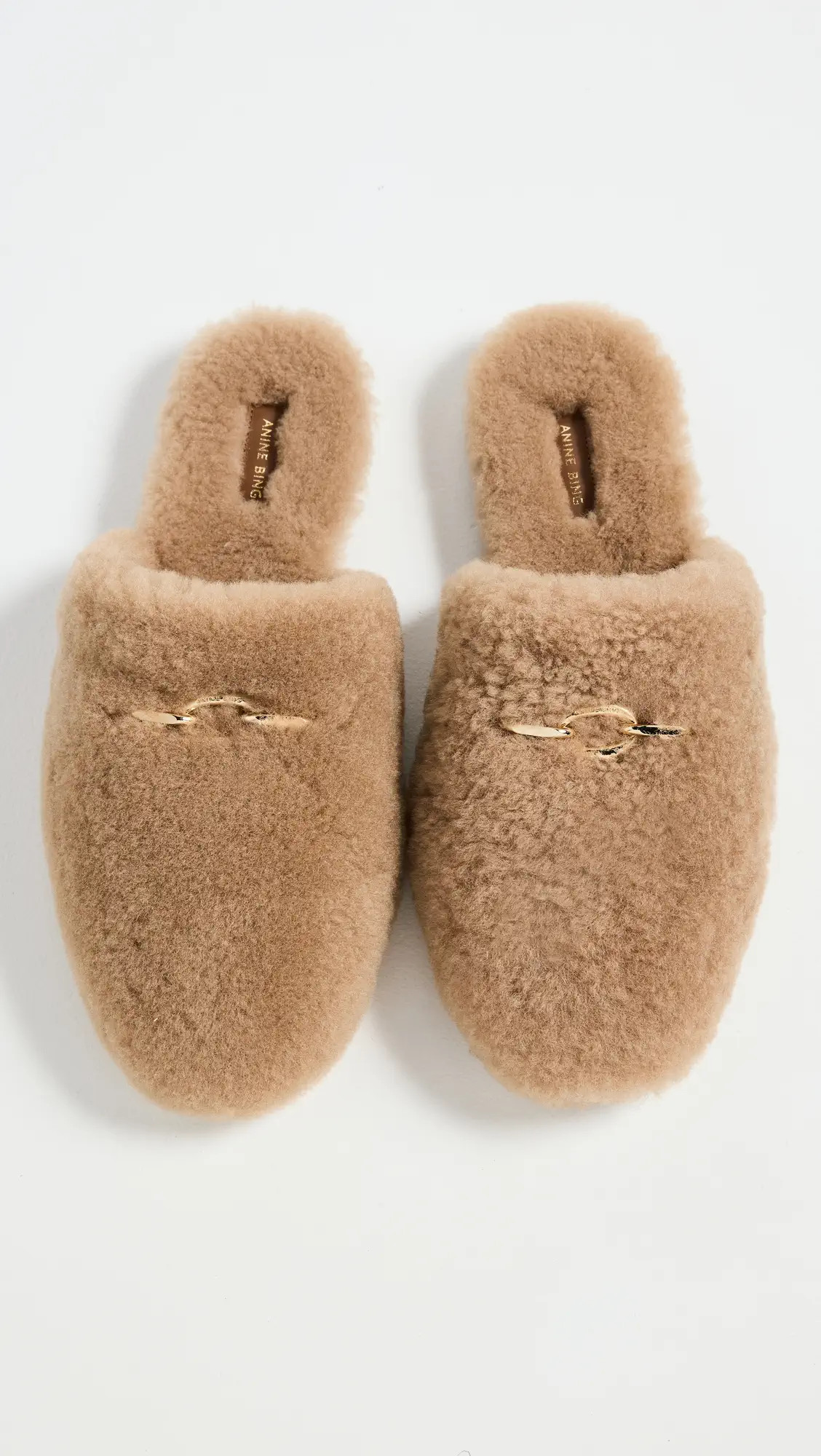 ANINE BING Shearling Mules | Shopbop | Shopbop