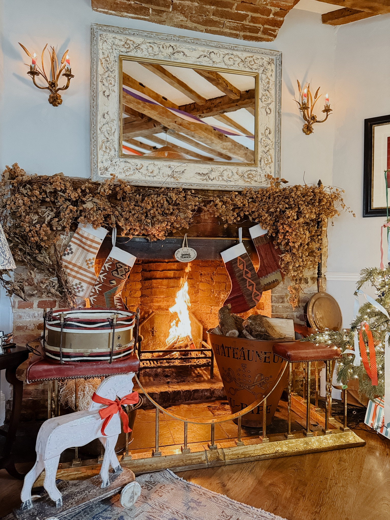 Antique Vintage French Grape Hod Or ‘Hotte’ Chateauneuf Du Pape c.1900