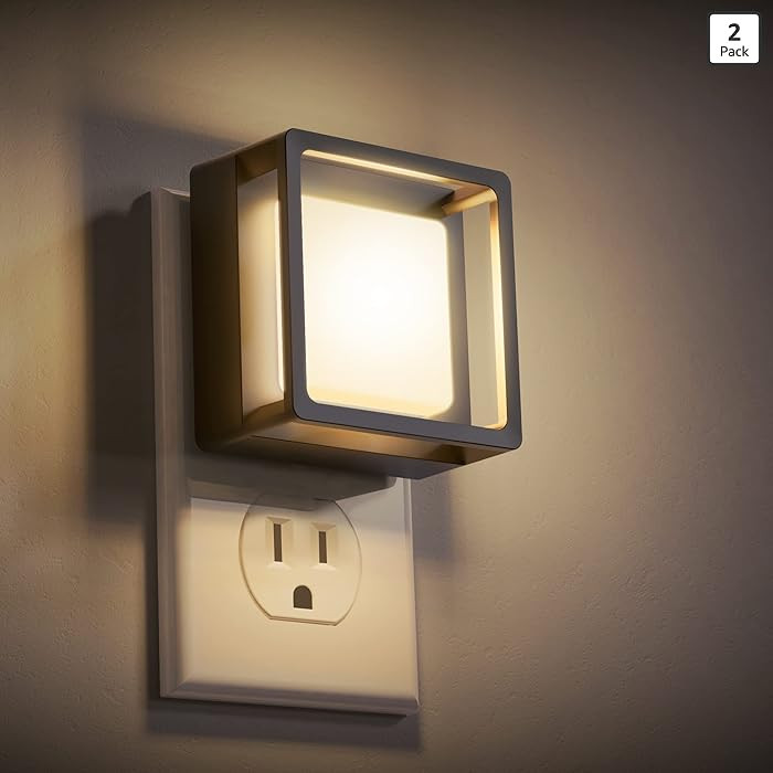DORESshop LED Night Light, Night Lights Plug Into Wall [2 Pack] with Dusk-to-Dawn Sensor, Dimmabl... | Amazon (US)