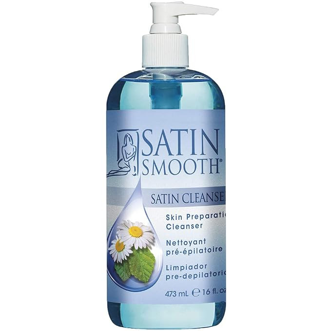 SATIN SMOOTH Pre Wax Cleanser - Antiseptic Formula for Pre Wax Hair Removal Skin Prep, Deep Clean... | Amazon (US)