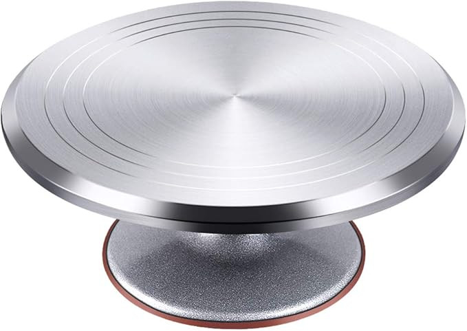 Kootek Aluminium Alloy Revolving Cake Stand 12 Inch Rotating Cake Turntable for Cake, Cupcake Dec... | Amazon (US)