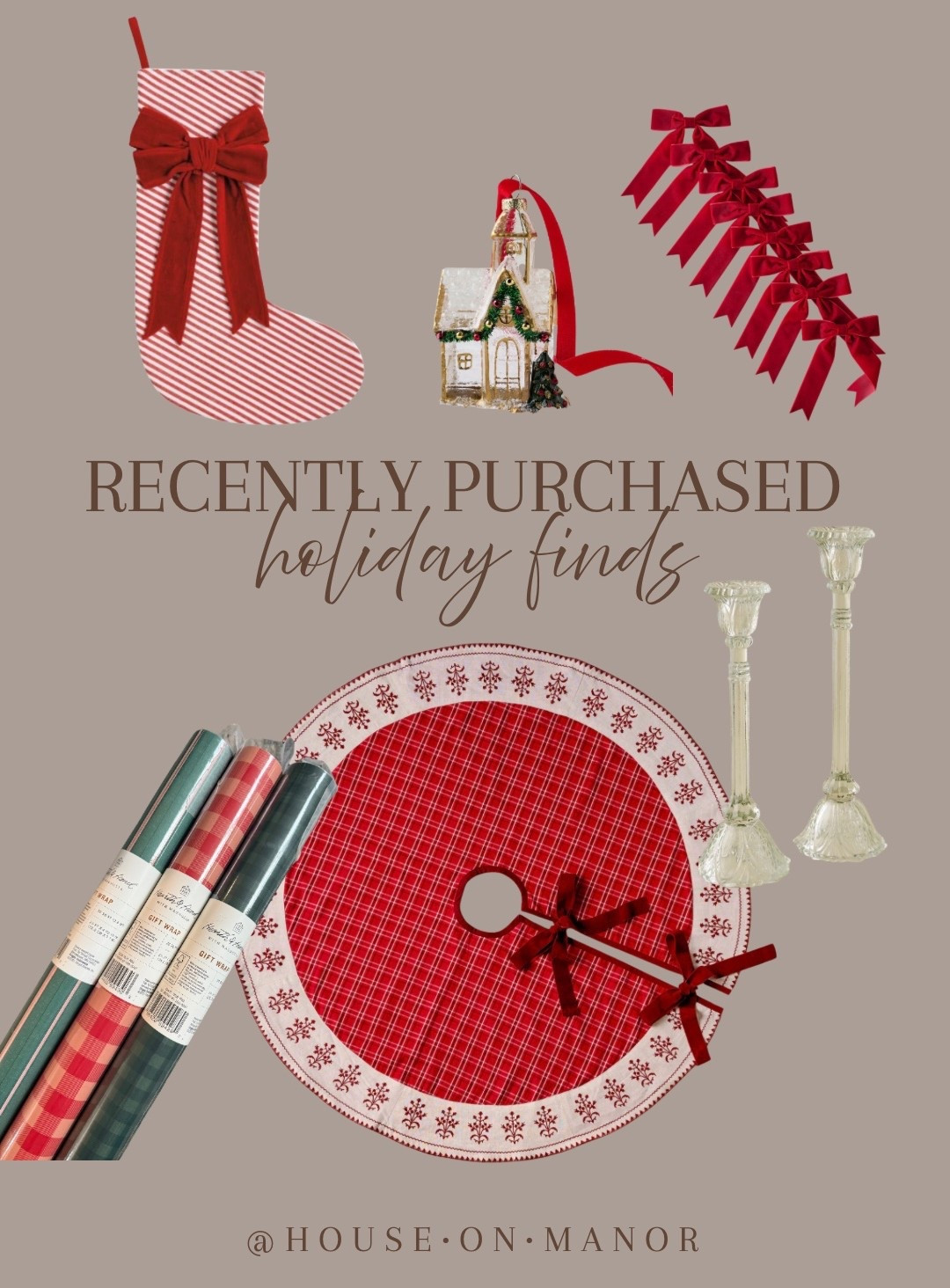 My recent holiday purchases. Doing a classic/traditional theme this year! So excited❤️

#LTKFindsUnder100 #LTKHome #LTKSeasonal