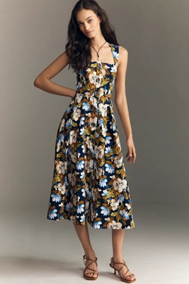 100% European Linen Cap Sleeve Shirt Dress | Anthropologie (US)