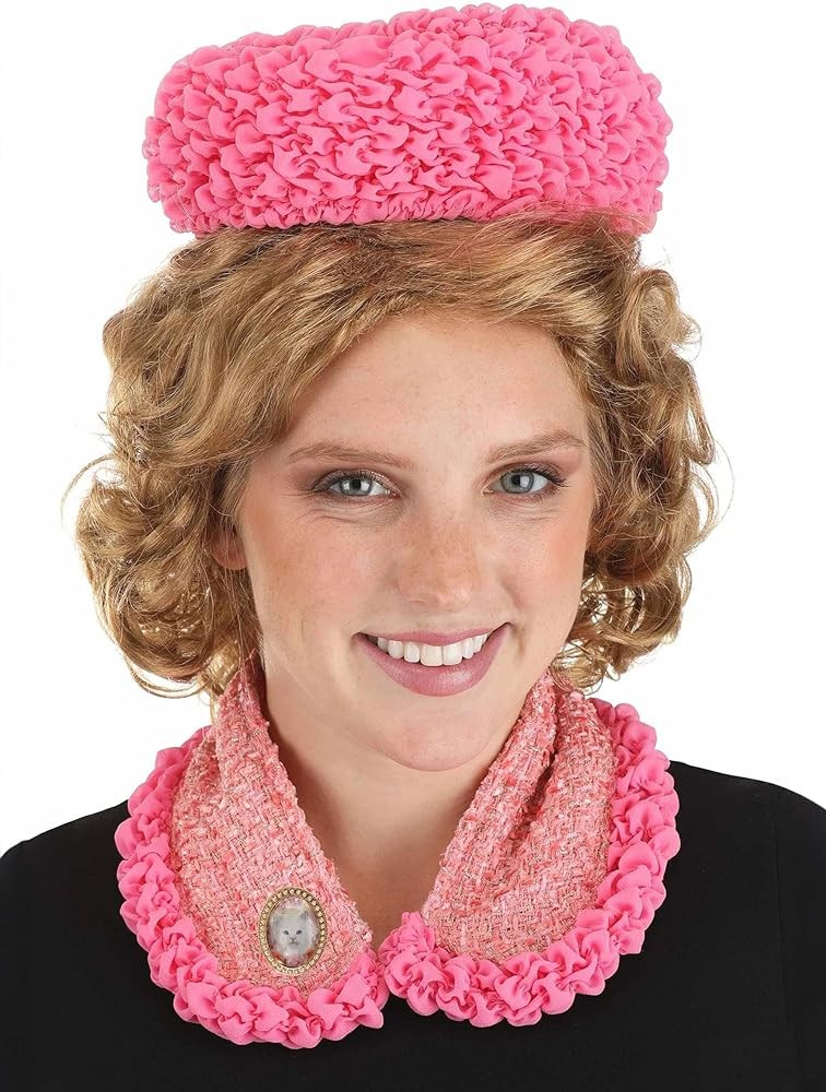 Women's Dolores Umbridge Costume Hat & Cat Pin Kit - Crepe Hat, Boucle Collar, Officially License... | Amazon (US)