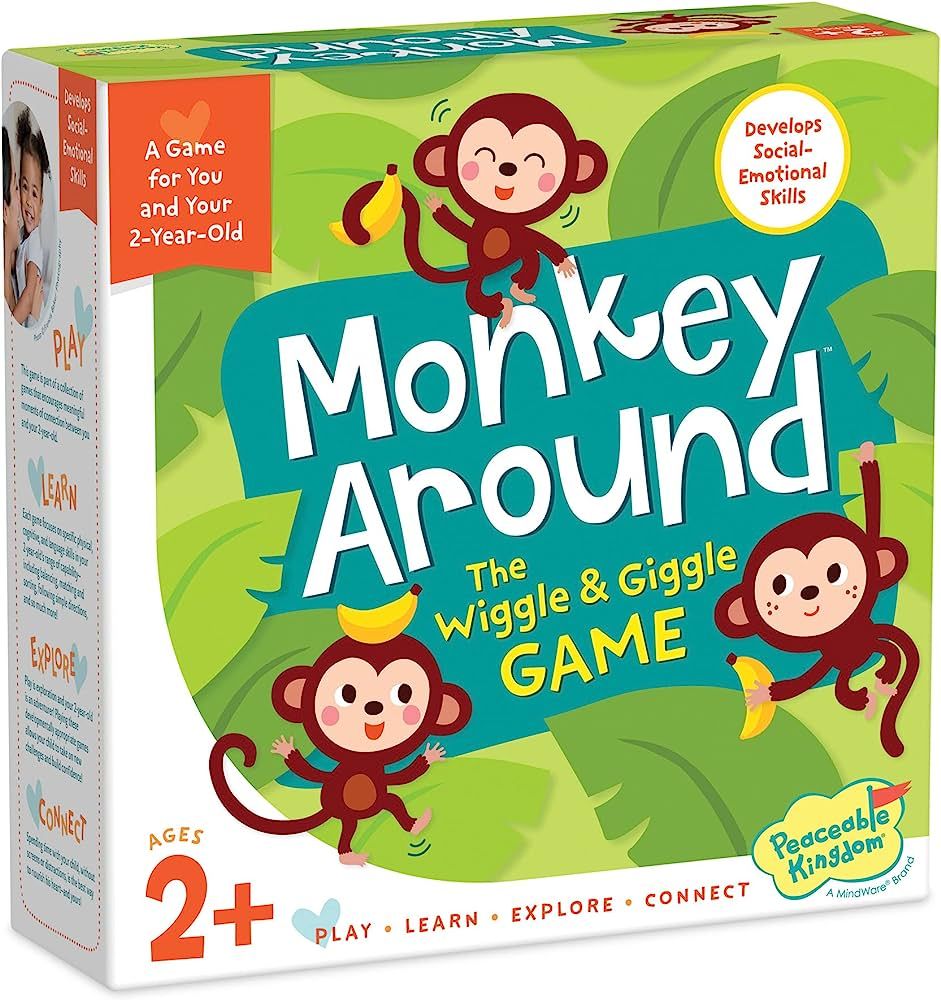 Peaceable Kingdom Monkey Around First Game for Toddlers Interactive Play with Parent Ages 2+ | Amazon (US)