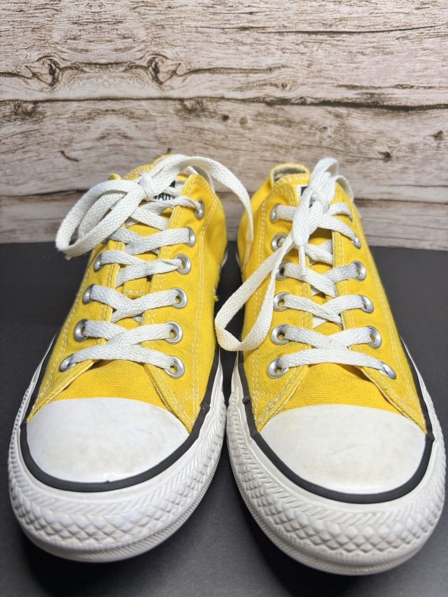Converse Chuck Taylor All Star Low Cut Lemon Yellow 130129F Sz Mens 9 Womens | eBay US