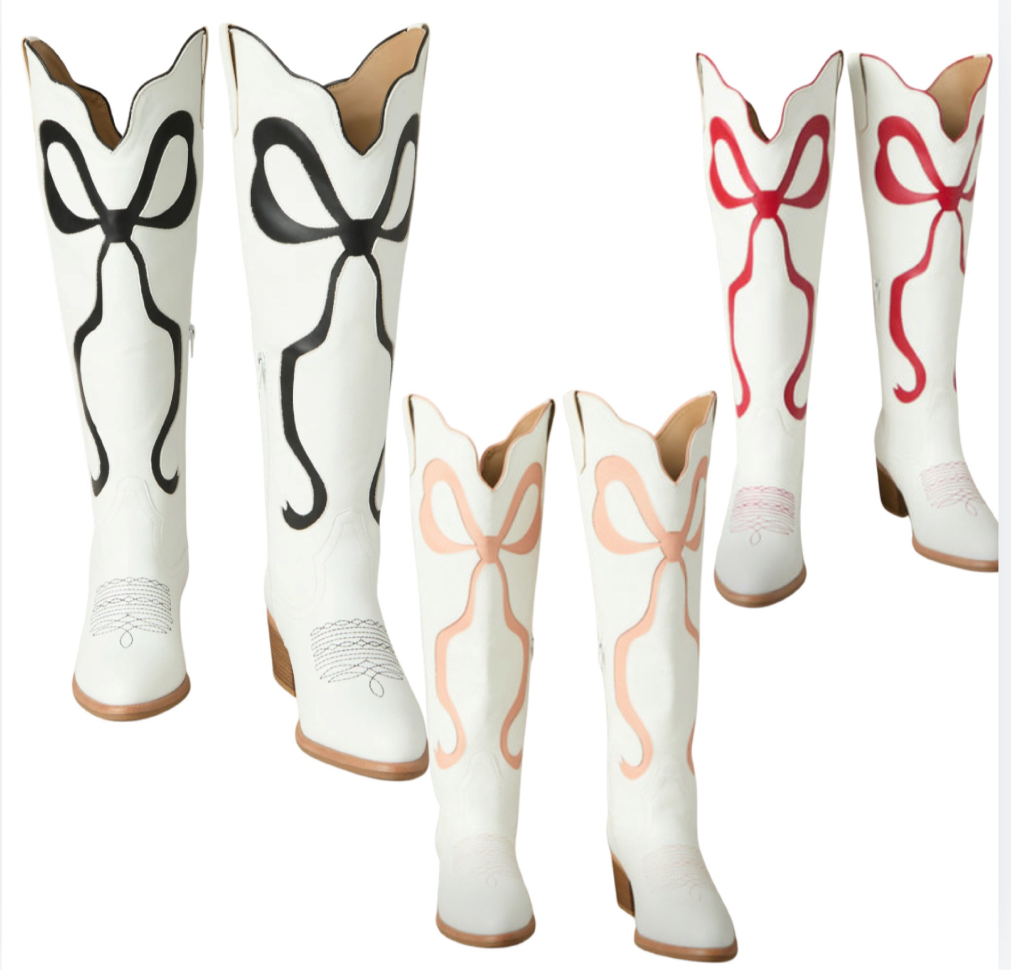 Step up your fall style with these stunning new white boots from Altar’d State! Featuring adorable bows in red, pink, and black, they’re perfect for adding a chic touch to any outfit. Don’t wait—shop now and grab your favorite bow color before they’re gone! #AltarDState #FallFashion #BootSeason 

#LTKShoeCrush #LTKStyleTip