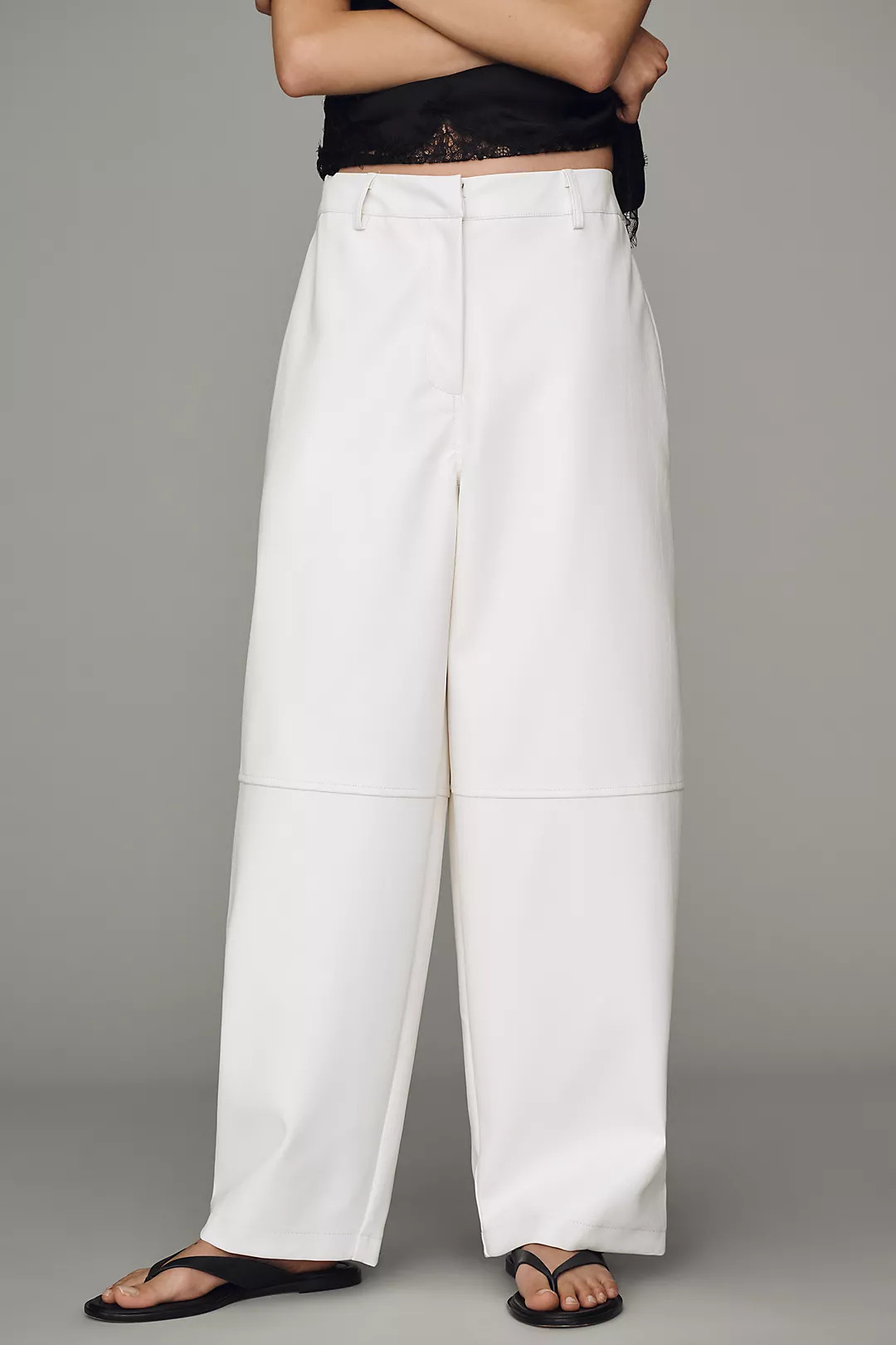 Whiteroom + Cactus Faux Leather Tapered Pants | Anthropologie (US)
