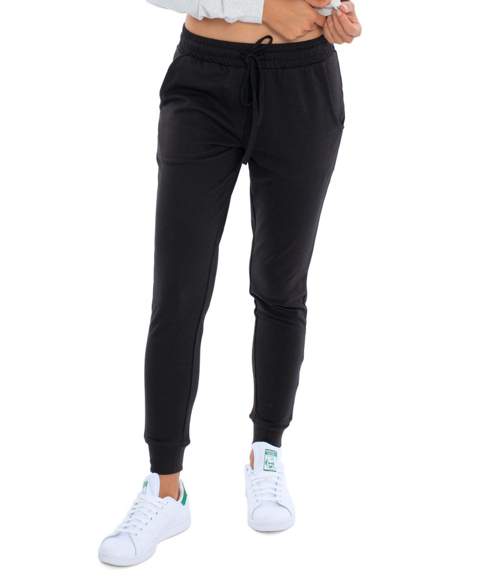 Miami Style Women's Active Pants Black - Black Joggers - Women | Zulily