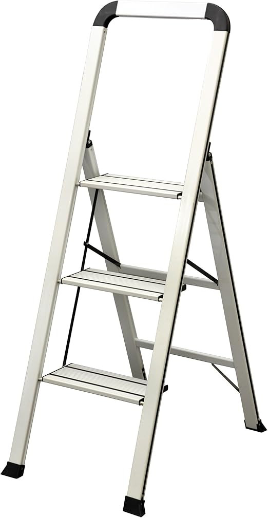 Ascent ADS3-001-WH Series Aluminum 3 Designer Step Stool, White | Amazon (US)