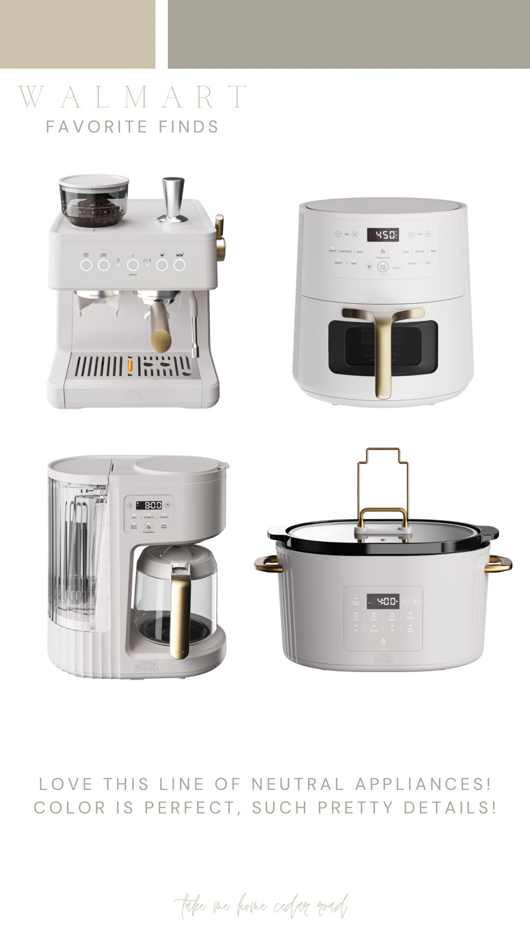 The prettiest neutral small kitchen appliances at Walmart 

#LTKHome #LTKSaleAlert #LTKFindsUnder100