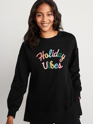 Old Navy Oversized Christmas Sweatshirt for Women | Old Navy (US)