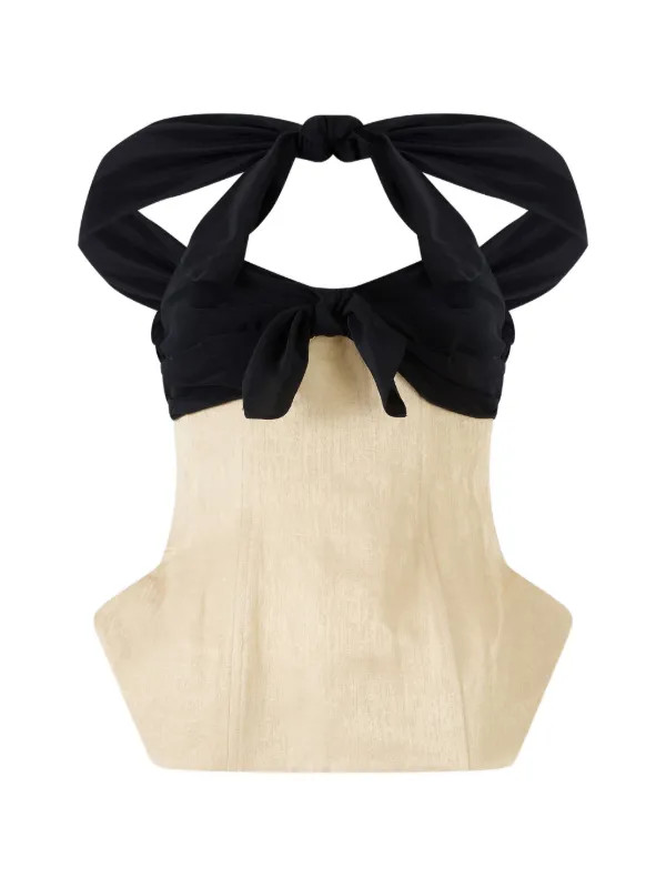 bow peplum top | Farfetch Global