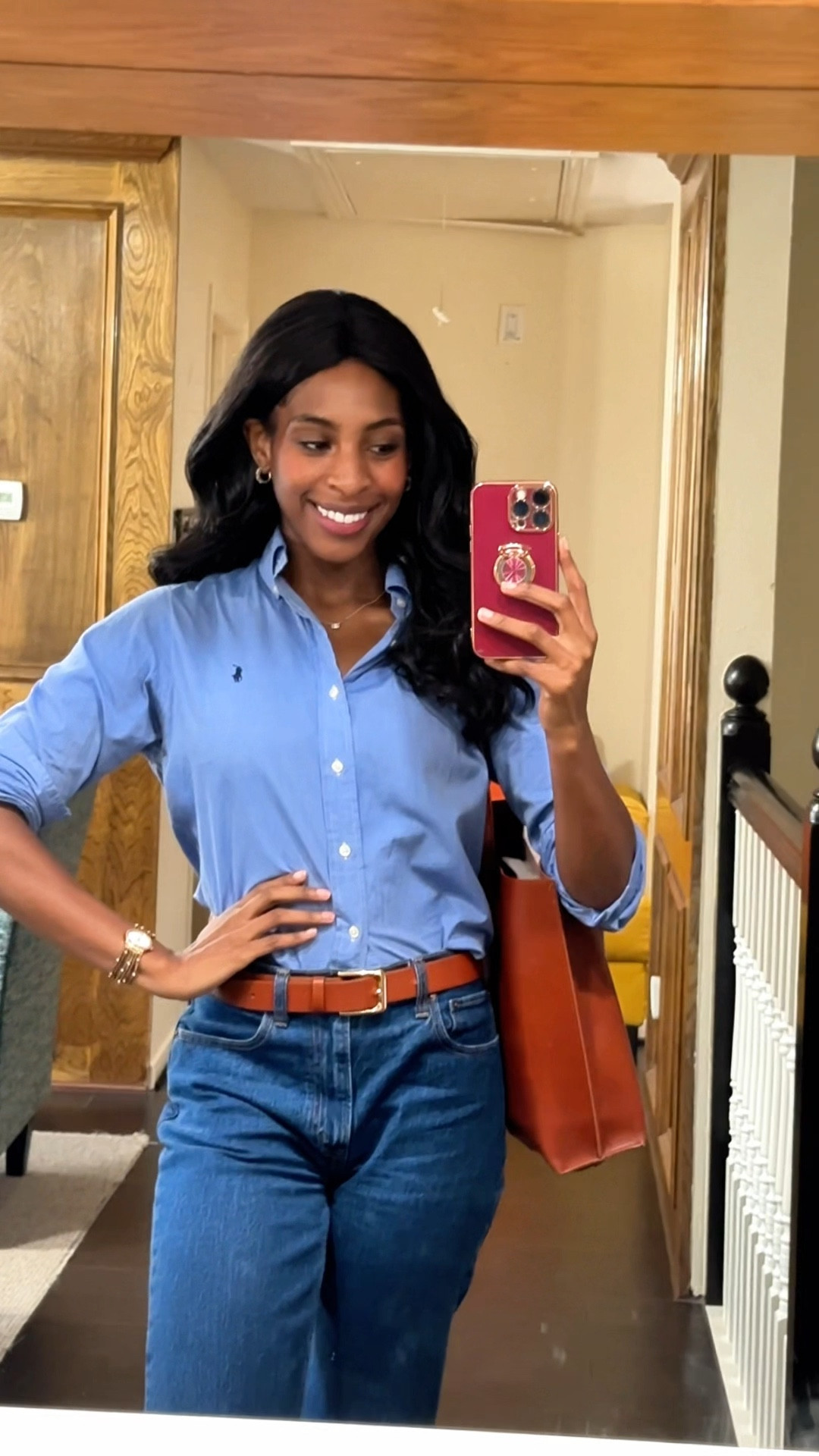 Feel casual and put together in this look. The jeans feel luxurious and are made to fit with short, regular, and tall options.

Top: size small 
Jeans: 27 tall

5’9"

#LTKStyleTip