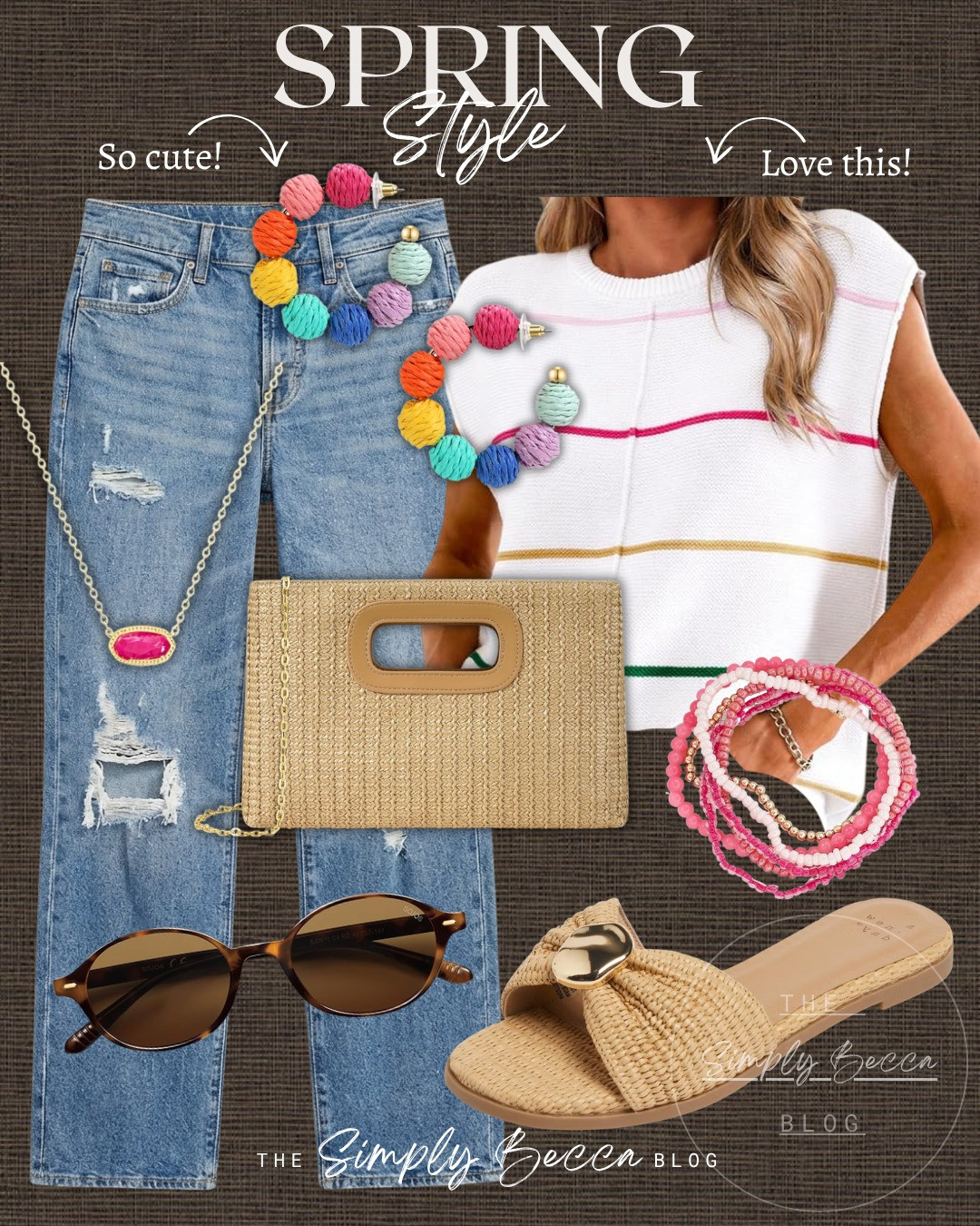 Howww stinkin’ cute — these tops are so fun! 🤩 

@amazon #ltkwomens #ltkfinds #amazonfashion #springstyle #stripedtop #raffiaslides 

 #LTKootd #LTKSeasonal