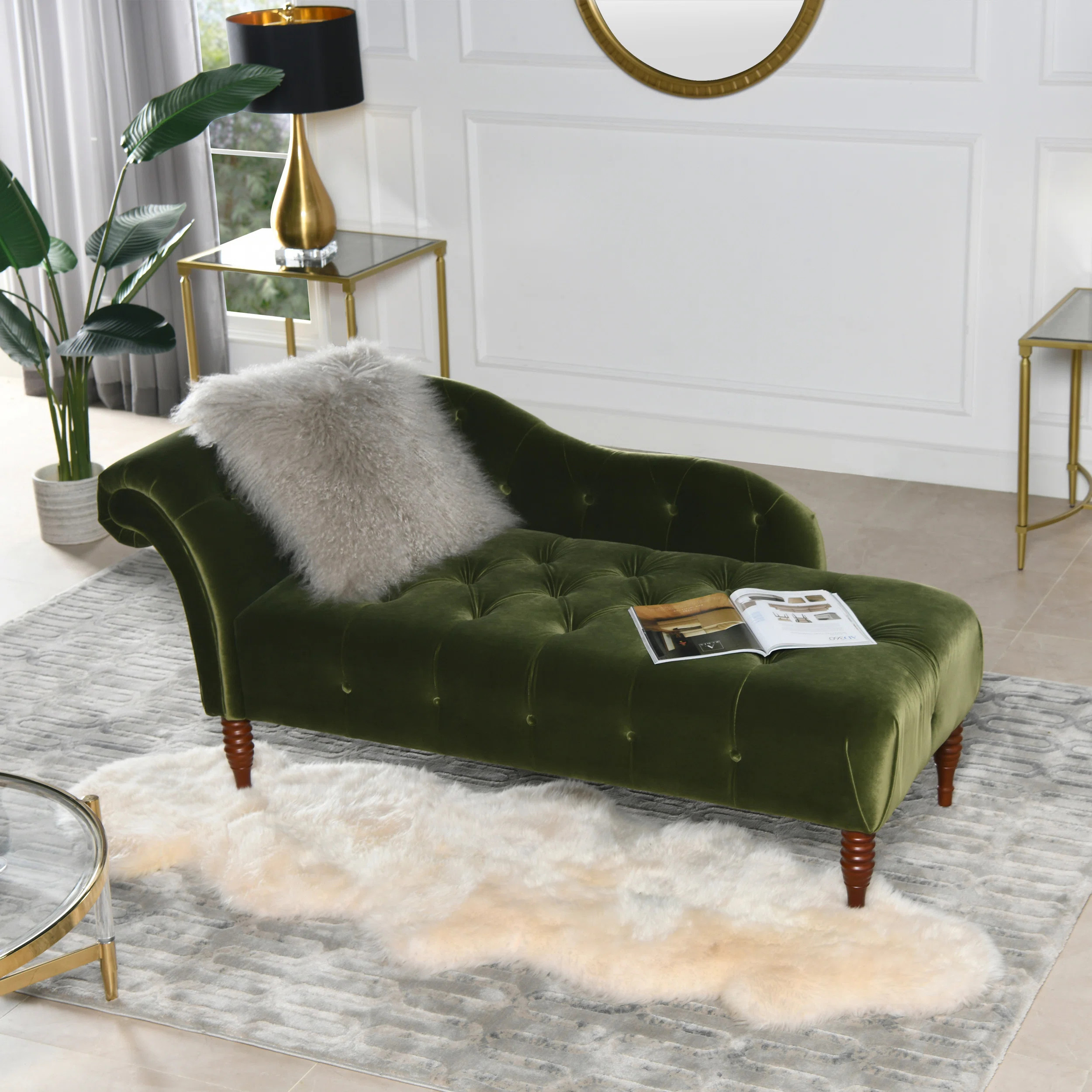 Kannon Upholstered Chaise Lounge | Wayfair North America