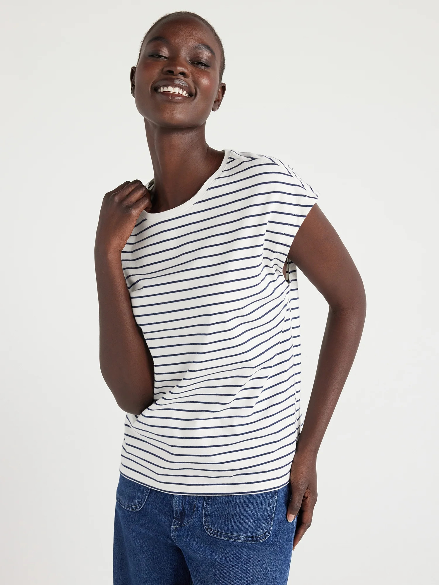 Free Assembly Women's Short Sleeve Dolman Tee, Sizes XS-XXXL - Walmart.com | Walmart (US)