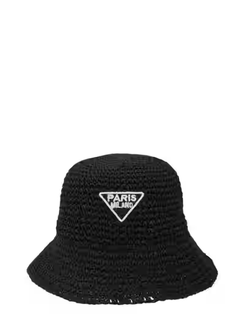PARIS Embroidery Straw Bucket Hat | Walmart (US)