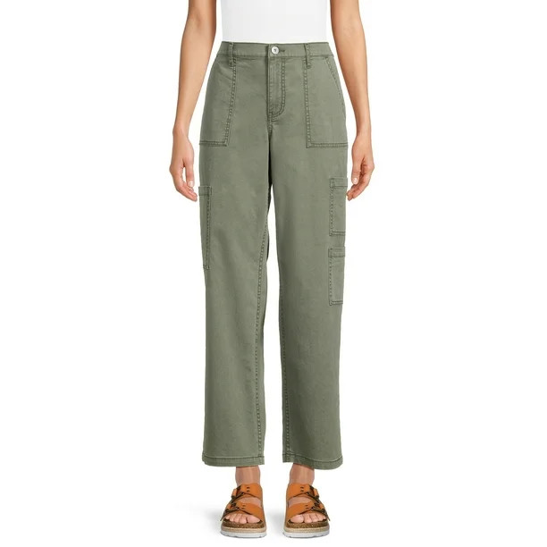 No Boundaries Juniors' Wide Leg Cargo Jeans, Sizes XS-XXXL | Walmart (US)