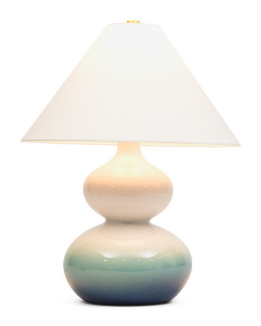 16x21.25 Aimee Hombre Ceramic Table Lamp | TJ Maxx