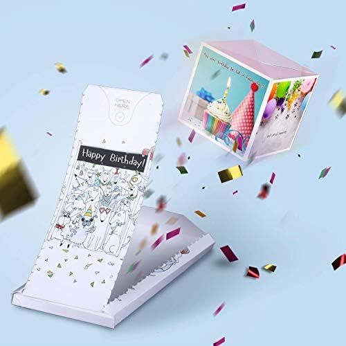 «BOOM» - exploding greeting birthday confetti card surprise box prank her him friend woman man ... | Amazon (US)