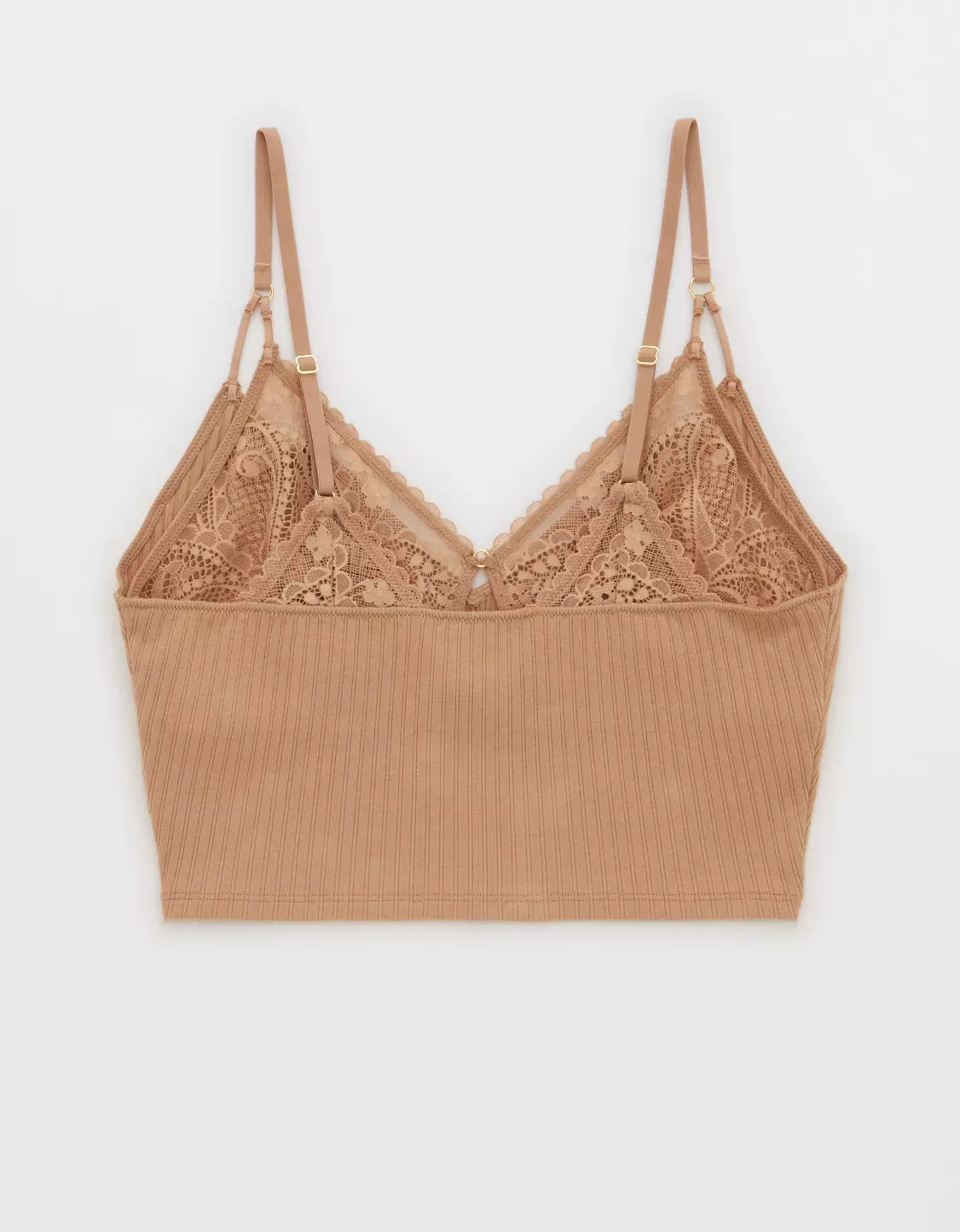 Aerie Ribbed Lace Bra Top | Aerie