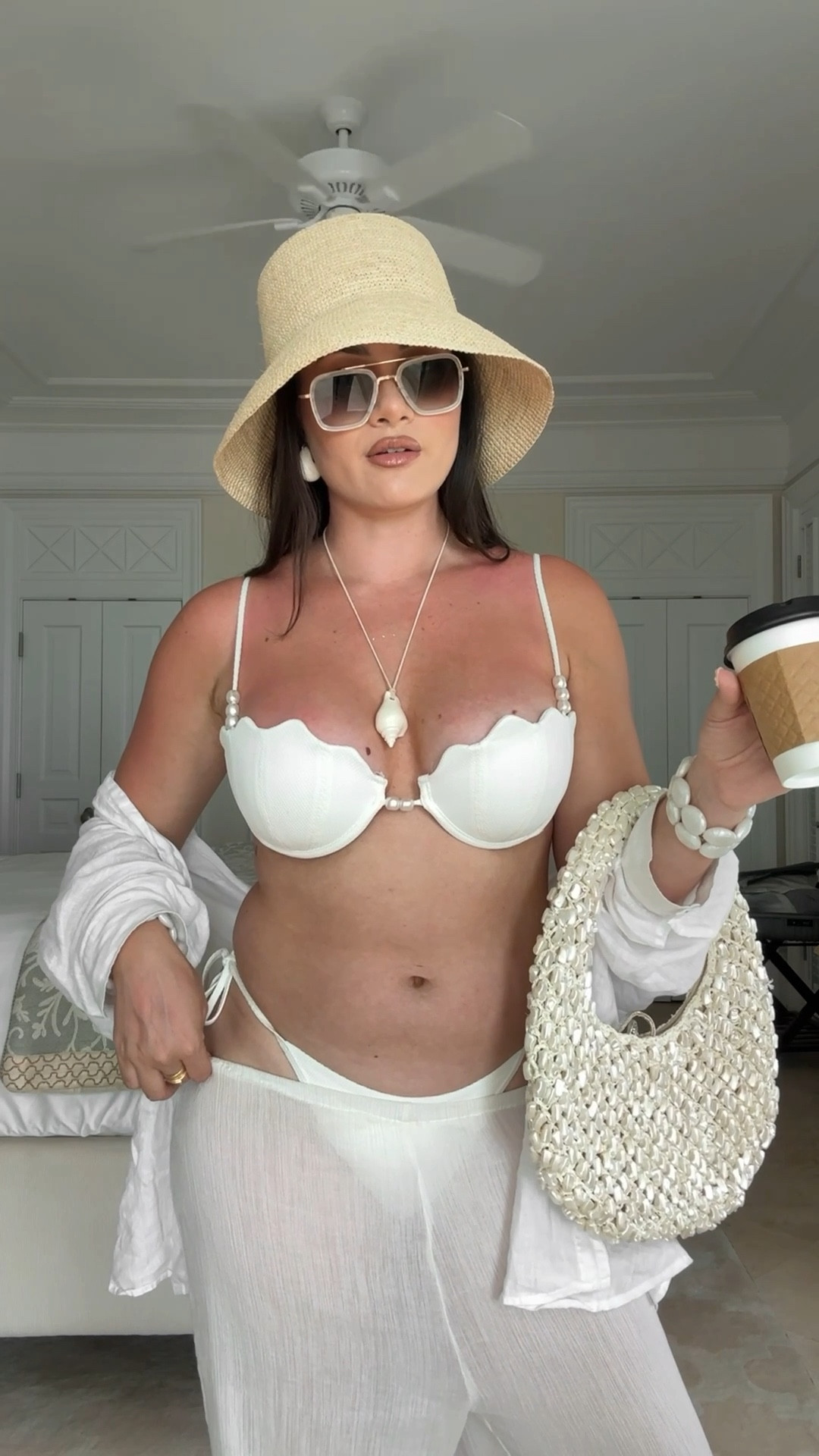 Comfy chic beach vacation outfit for summer 

#LTKootd #LTKgrwm #LTKSwim