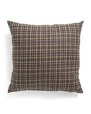 24x24 Wool Blend Alastair Plaid Oversized Luxury Pillow | Home | Marshalls | Marshalls