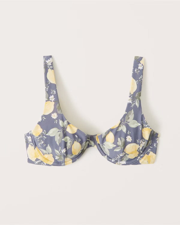 Wide Strap Underwire Bikini Top | Abercrombie & Fitch (US)
