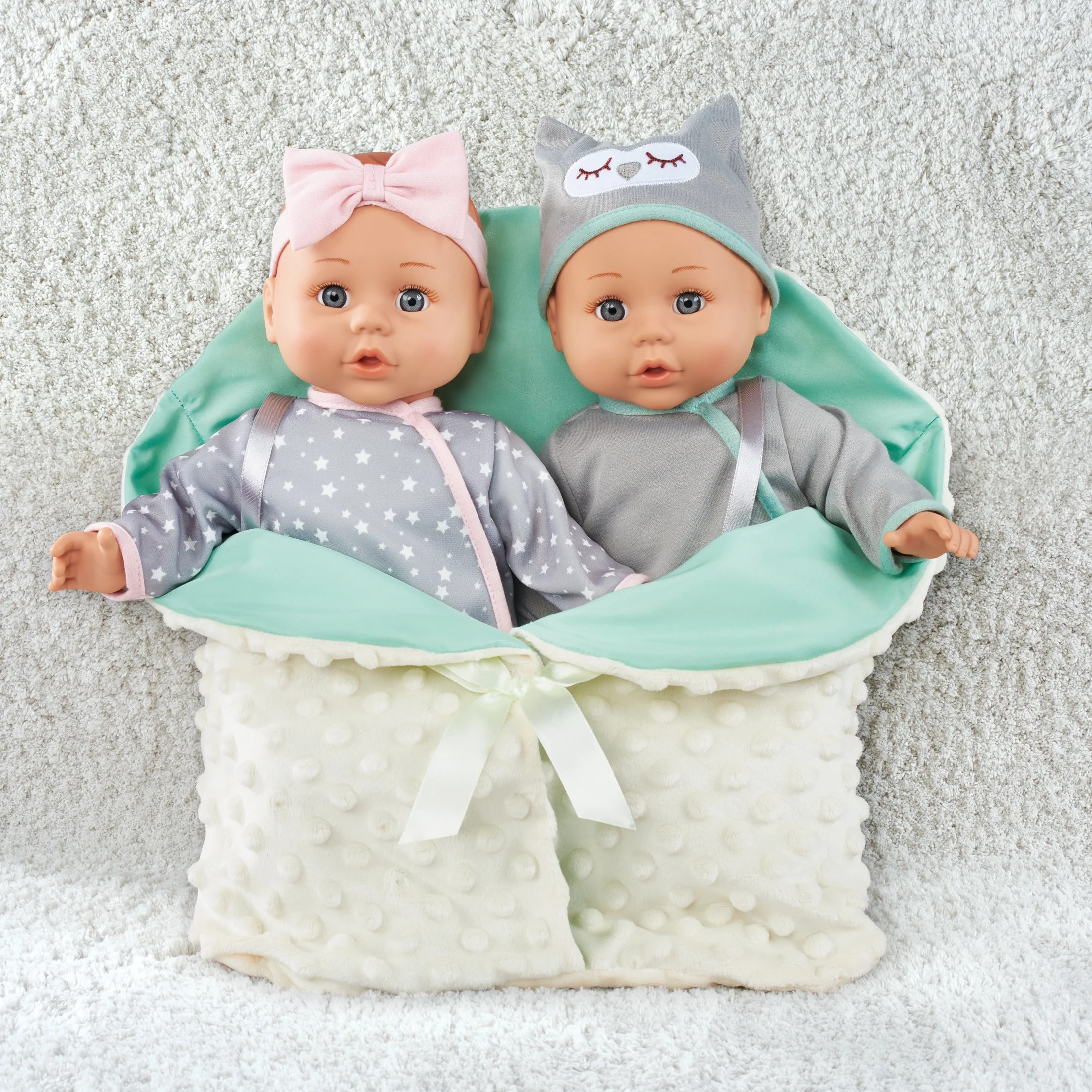 My Sweet Love: My Cuddly Baby® Doll Twins Play Set, Grey Outfits, 7 Pieces Included | Walmart (US)