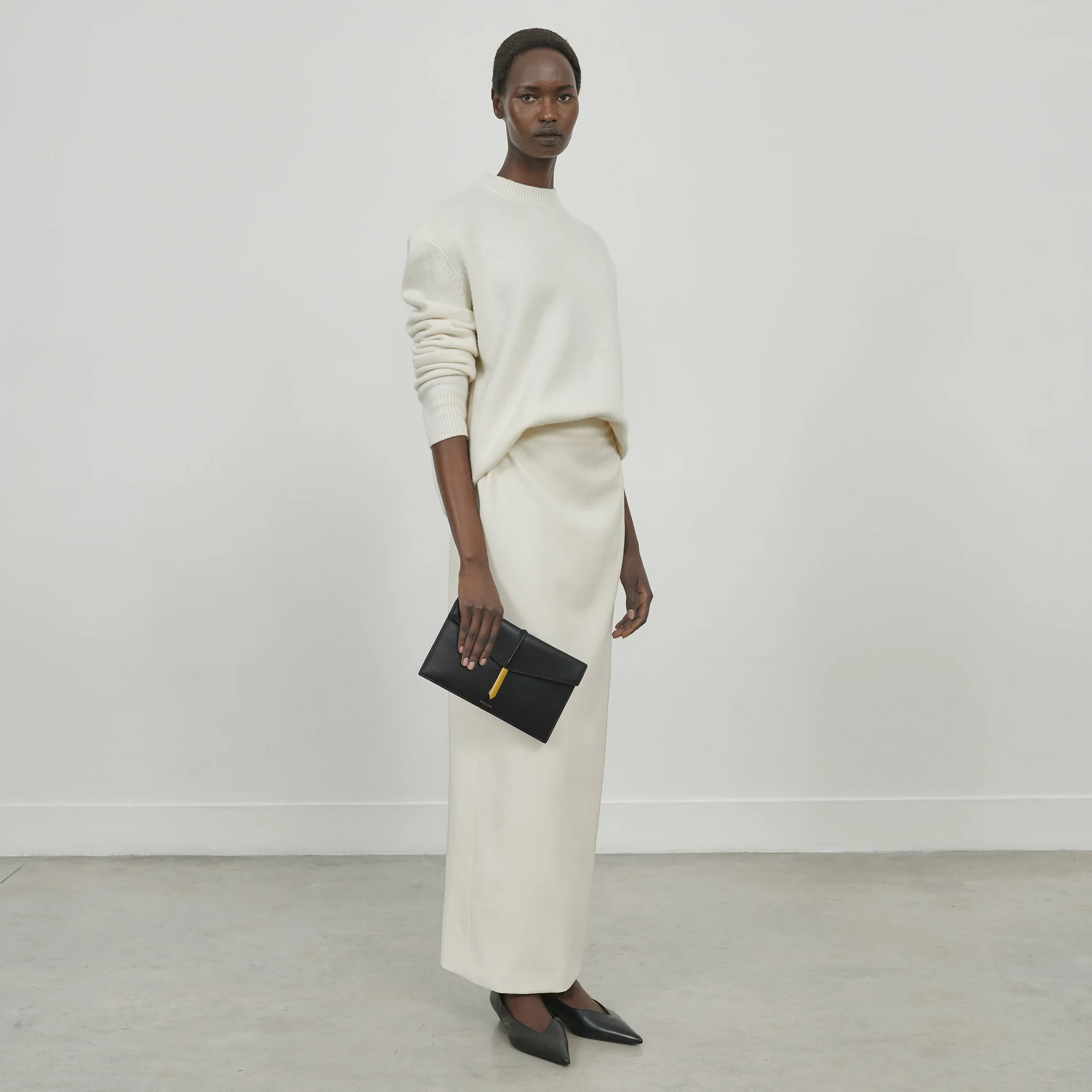 The Tokyo Clutch | Black Croc-Effect | DeMellier | DeMellier