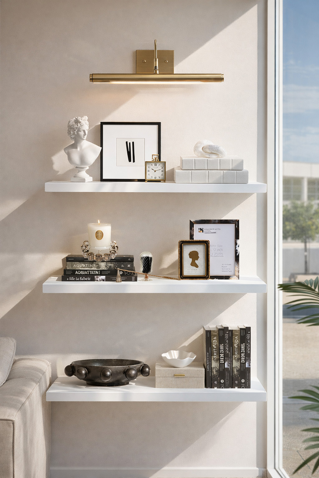 The difference between “decorated” and designed is in the details ✨

This is what intentional decor looks like. Sculptural accents, layered books, mixed metals, and soft neutrals working together to create a curated, high-end feel. Every piece has a purpose: art to anchor the space, objects to add dimension, and textures that keep it from feeling flat. It’s not about filling space—it’s about choosing pieces that elevate it. 

 #LTKHome