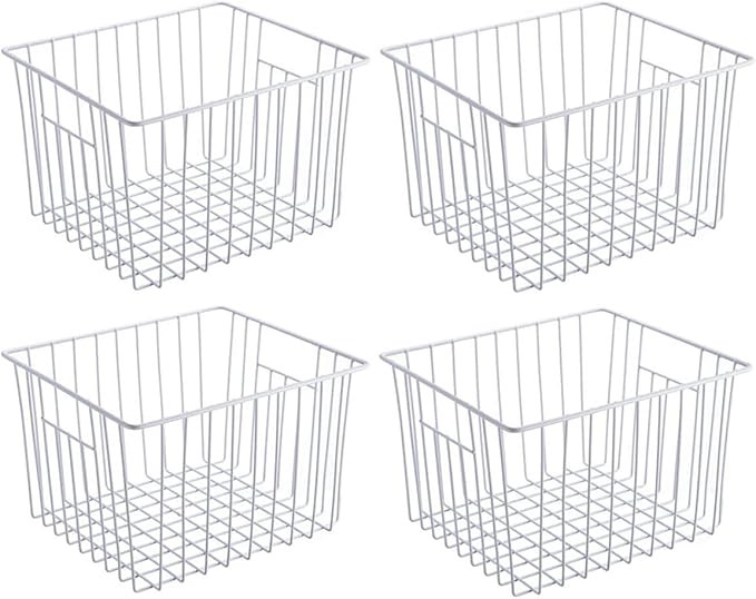 SANNO Freezer Baskets Storage Basket Organizers,Pantry Storage Baskets Bins Farmhouse Organizer B... | Amazon (US)