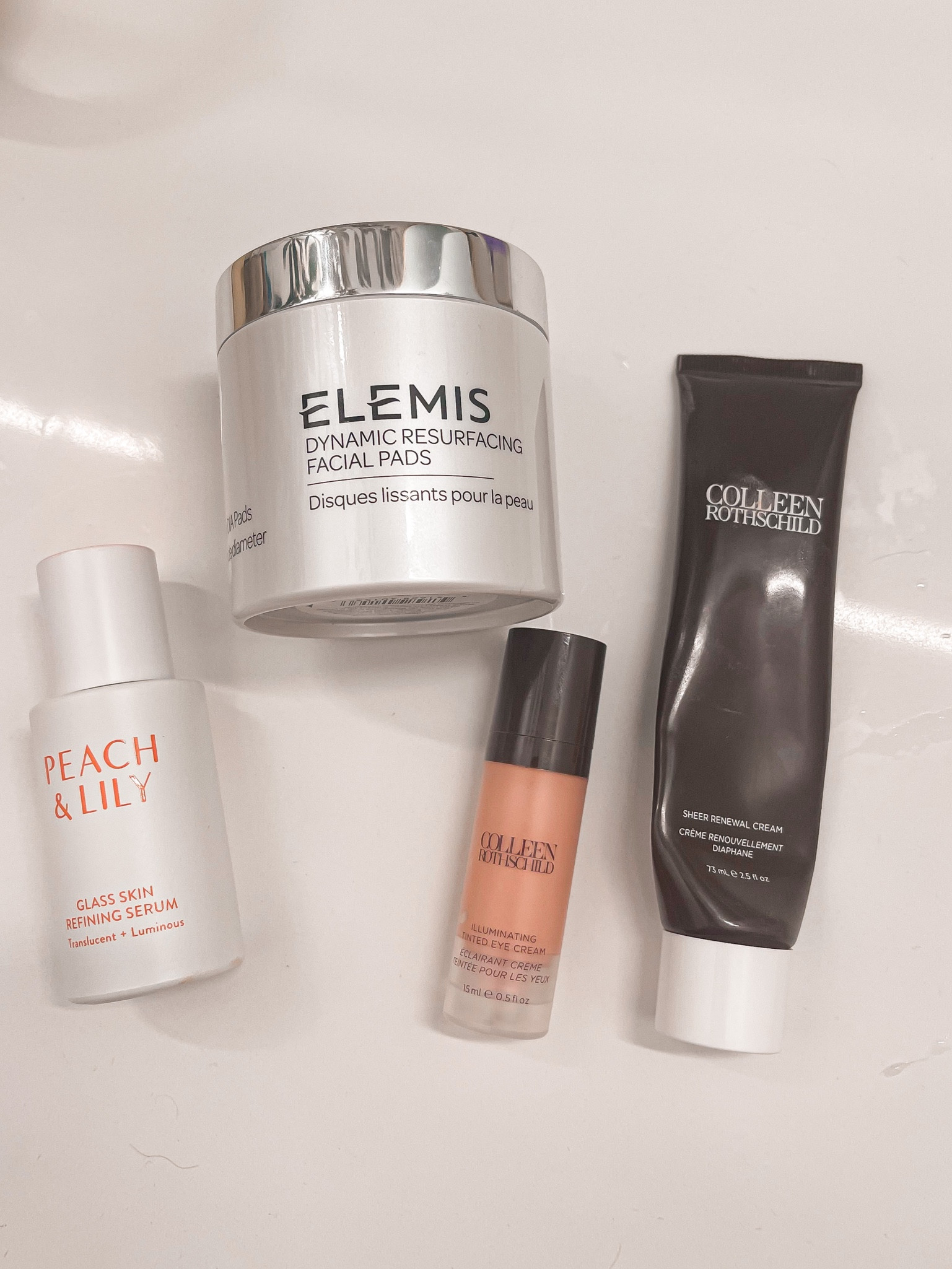 morning skincare routine — Colleen is having a sale 26% off sidewide - and Elemis is apart of the LTK sale! 
Elemis resurfacing pads 
Colleen rothschild moisturizer
Colleen rothschild tinted eye cream
Peach and Lily glass refining serum.  

#LTKover40 #LTKbeauty #LTKSale