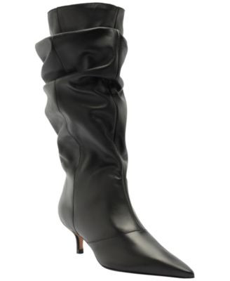 Arezzo Women's Skyler Low Stiletto Dress Boots - Black | Macy's
