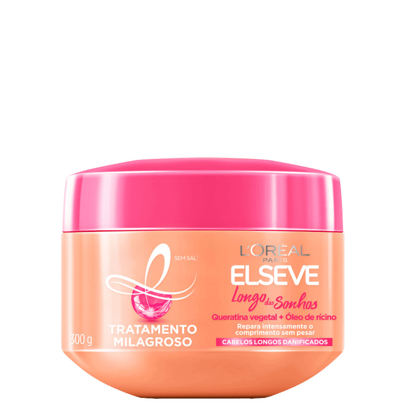 Máscara de Hidratação Elseve L'Oréal Paris Longo dos Sonhos 300ml | Beautybox (BR)