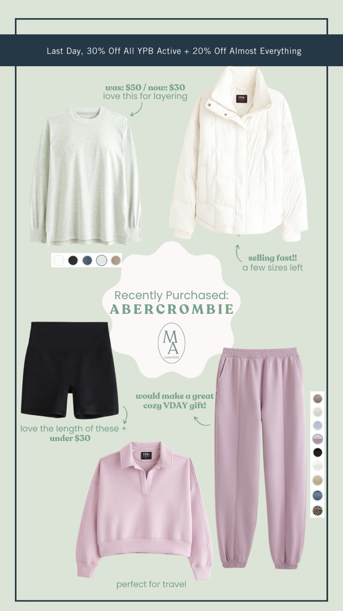 Last day of the Abercrombie sale! Everything I recently purchased! 

#LTKSeasonal #LTKSaleAlert #LTKStyleTip