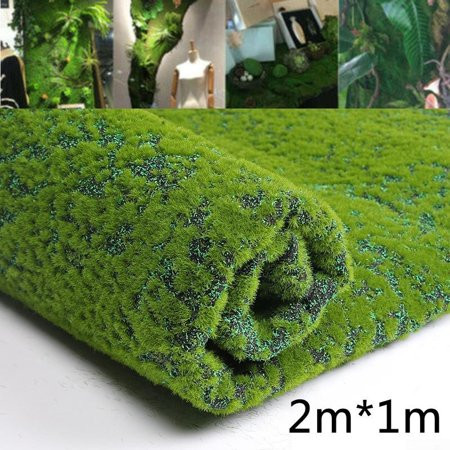Vivid Artificial Moss Decoration Patio DIY 1Mx2M Supplies Silk cotton Fake Green | Walmart (US)