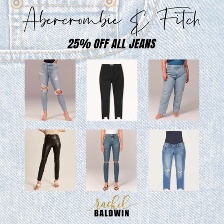 🚨 HEADS UP BESTIES ‼️ 
Abercrombie & Fitch is having their semi-annual denim sale, making this the perfect time to stock up on jeans! Not sure where to start? Check out my favs 👖- all 25% off!

#LTKsalealert #LTKunder100 #LTKcurves