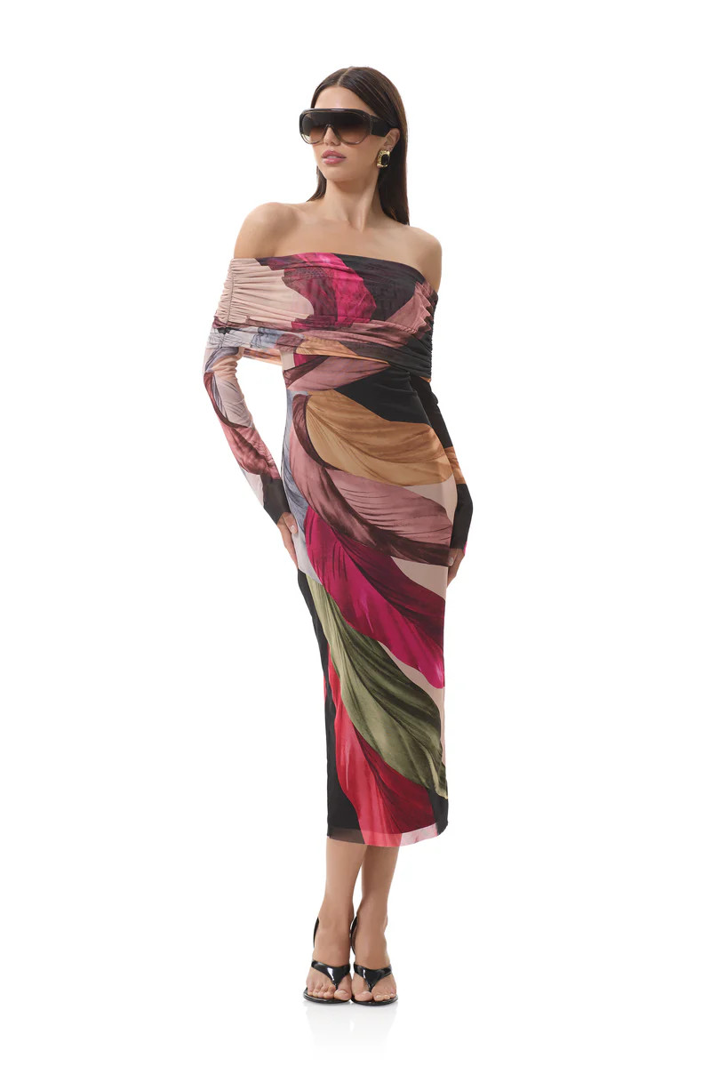 Cornelia Dress - Feather Fan | ShopAFRM